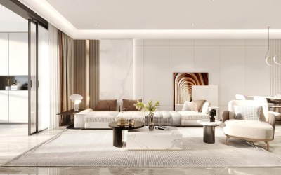 现代客餐厅3D模型下载